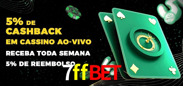 Promoções do cassino ao Vivo 7ffbet